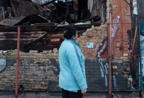 Liza (not her real name), a volunteer at Insight NGO an ActionAid partner 